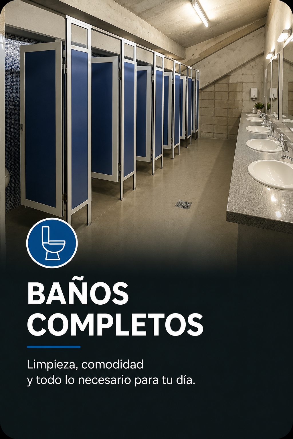 Baños completos en Lagoon Country Club
