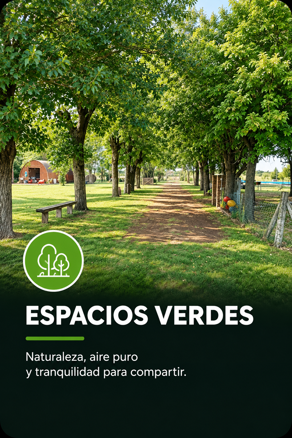 Espacios verdes en Lagoon Country Club
