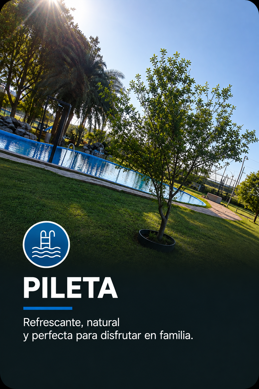 Pileta en Lagoon Country Club